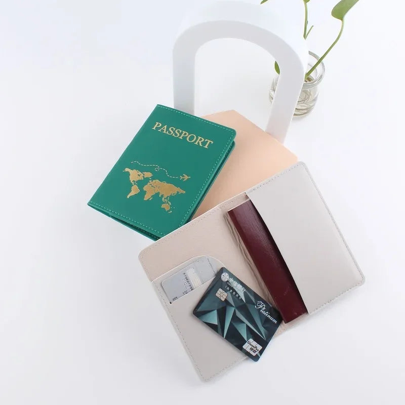 Faux Leather Passport Holder