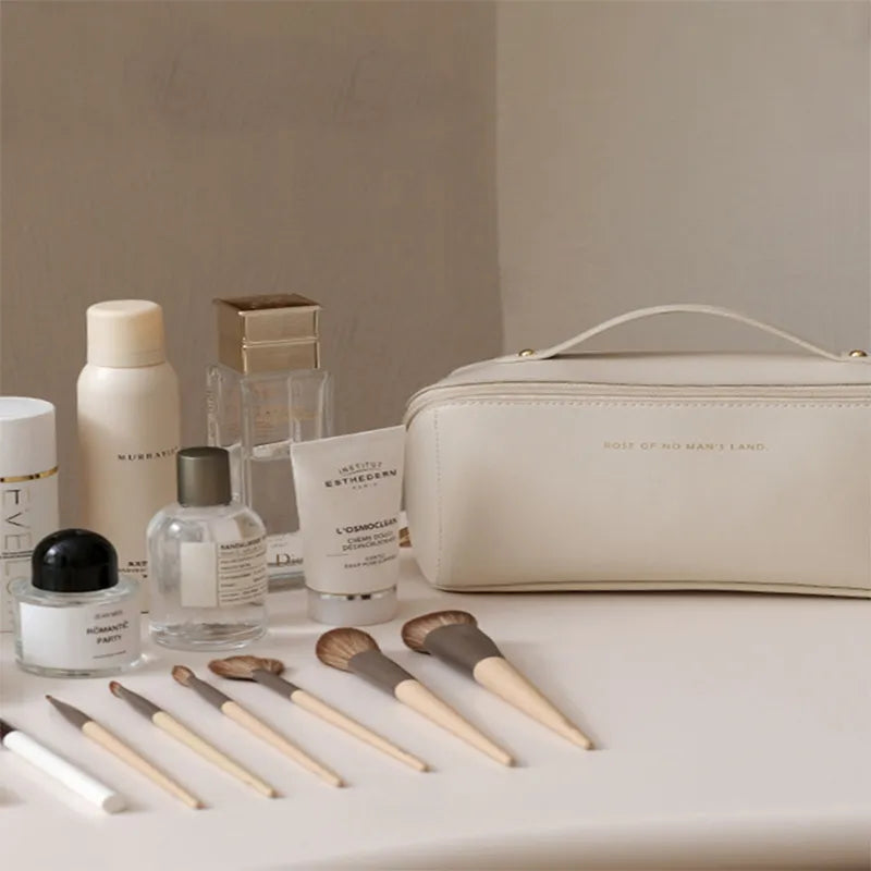 Luxe Leather Cosmetic Bag