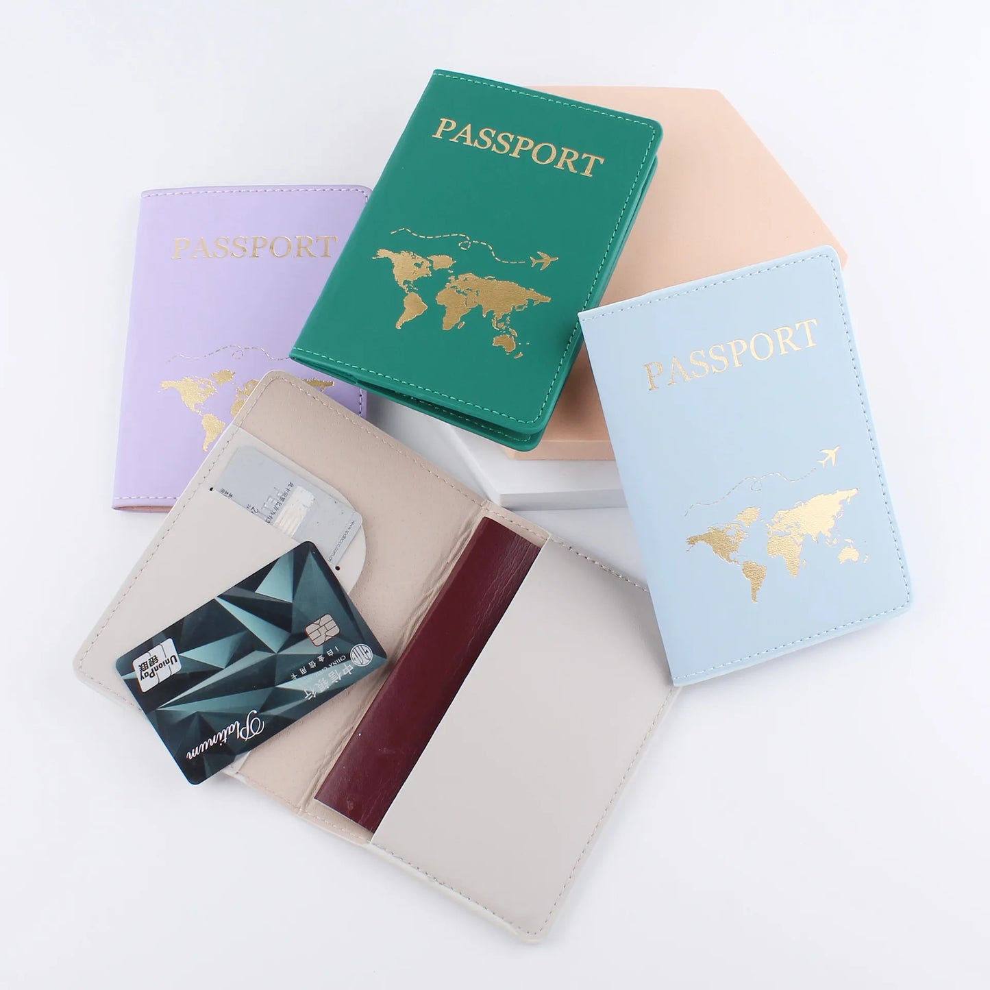 Faux Leather Passport Holder