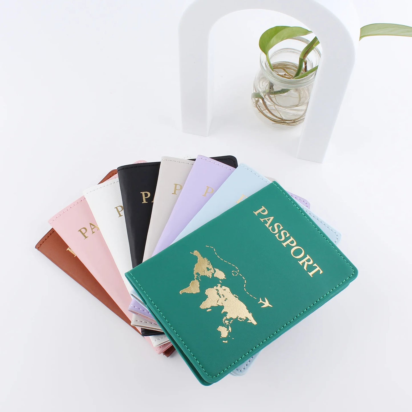 Faux Leather Passport Holder