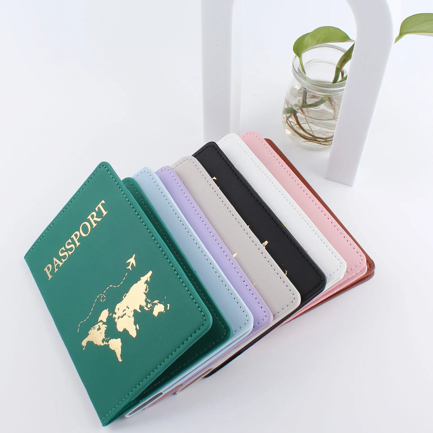 Faux Leather Passport Holder